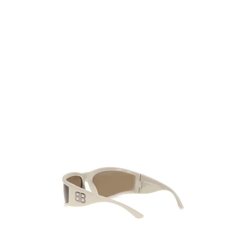 Cream Polyamide Sunglasses