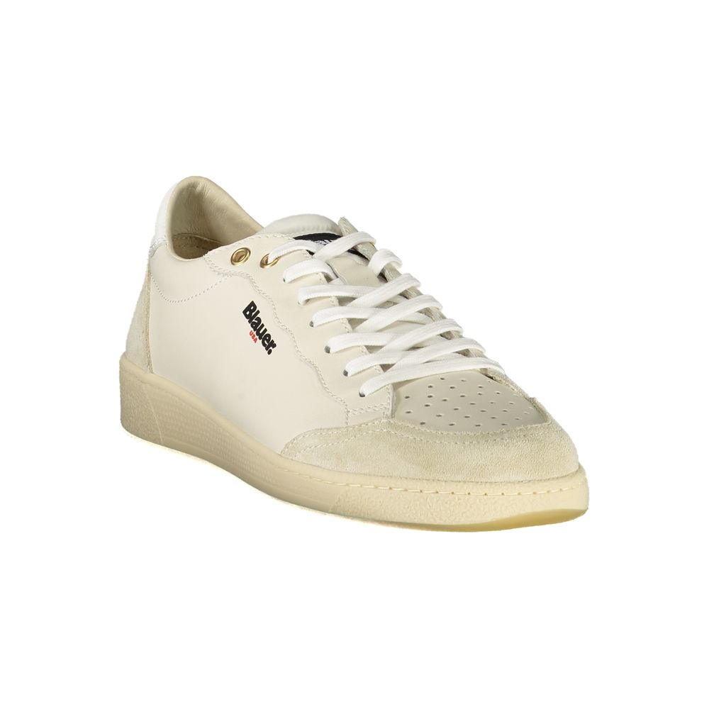 Bianco Poliuretano Uomo Sneaker