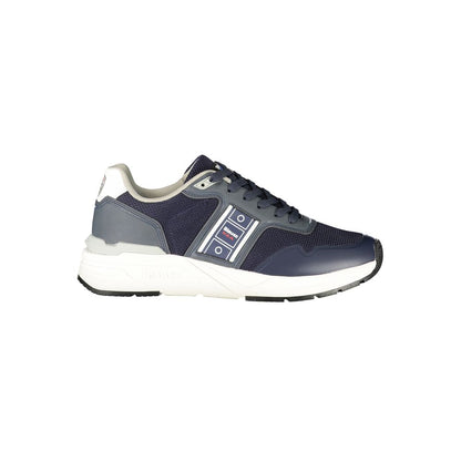 Blu Polyester Men Sneaker