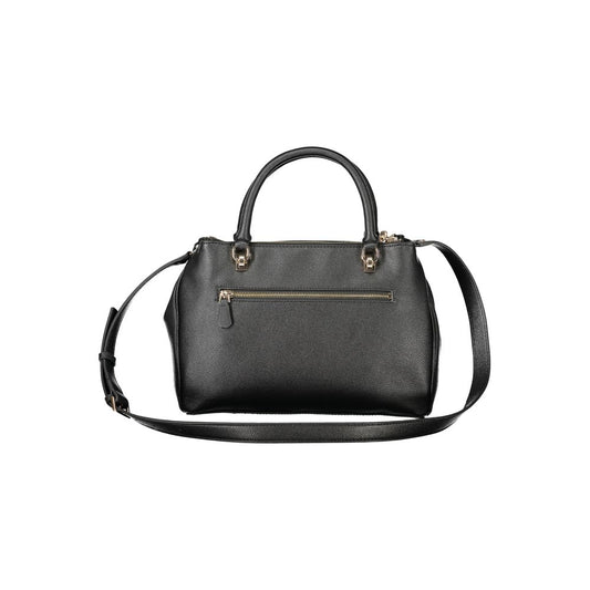 Black Polyurethane Women's Handbag