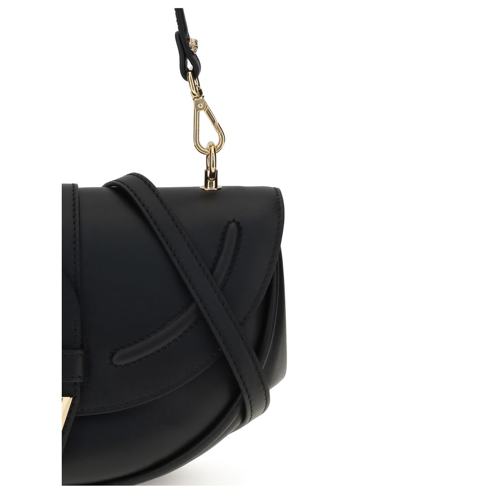 Black Calf Leather Bos Taurus Shoulder Bag