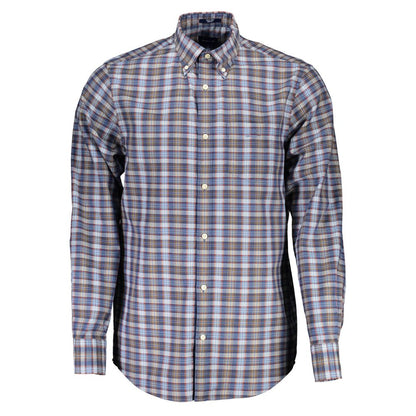 Blue Cotton Men's Shirt
