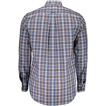 Blue Cotton Men's Shirt