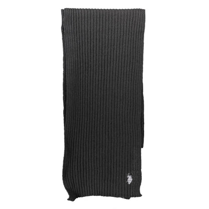 Black Wool Men Scarf