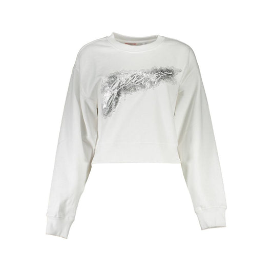 White Organic Cotton Women Sweatshirt