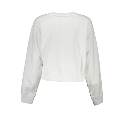White Organic Cotton Women Sweatshirt