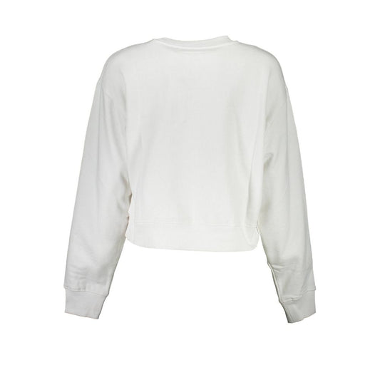 White Organic Cotton Women Sweatshirt