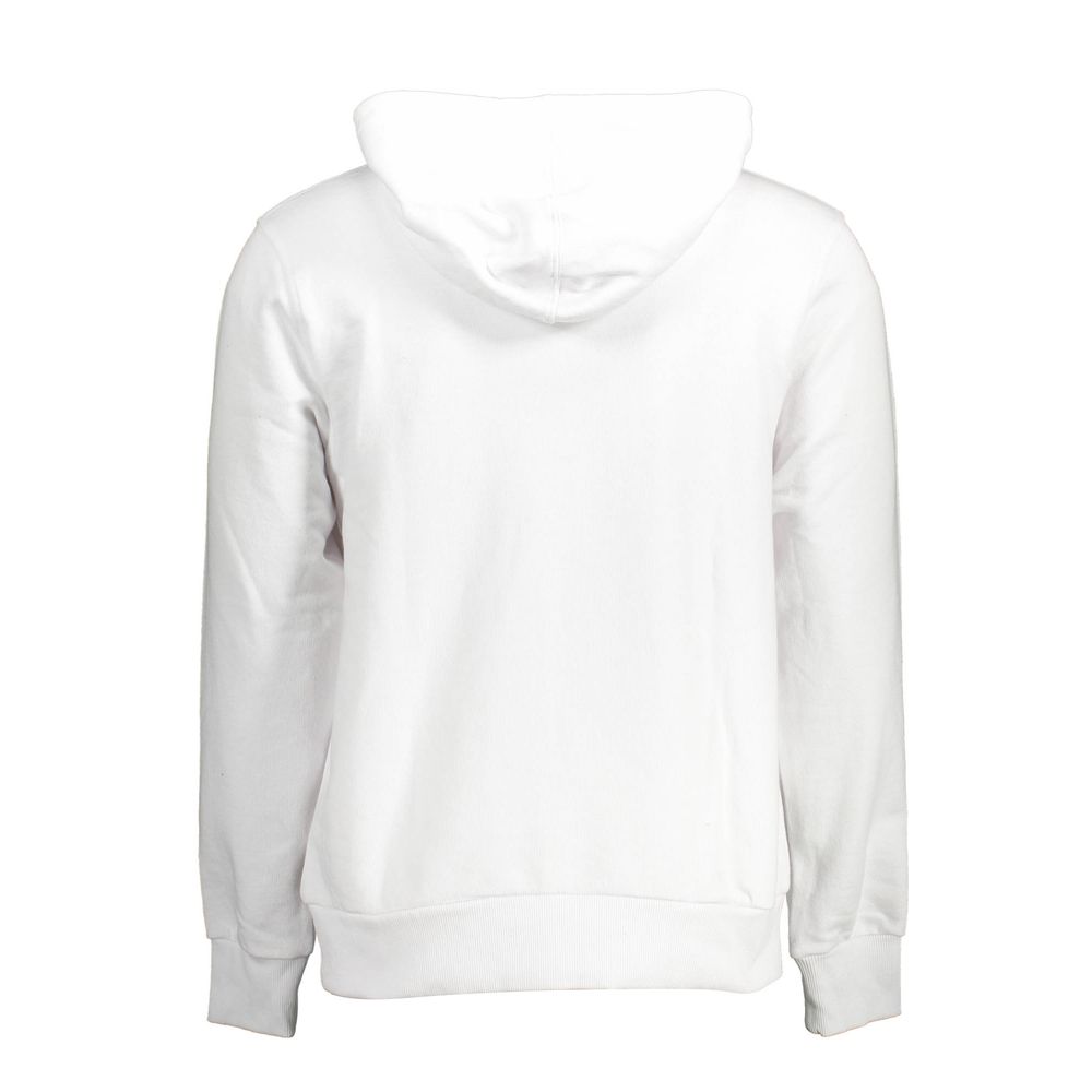 White Cotton Men Sweatshirt
