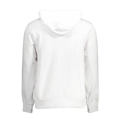 White Cotton Men Sweatshirt