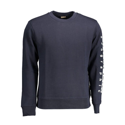 Blue Cotton Men's Sweatshirt