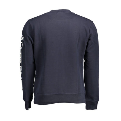 Blue Cotton Men's Sweatshirt