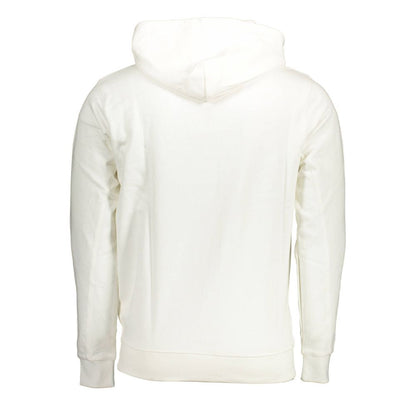 White Cotton Men Sweatshirt