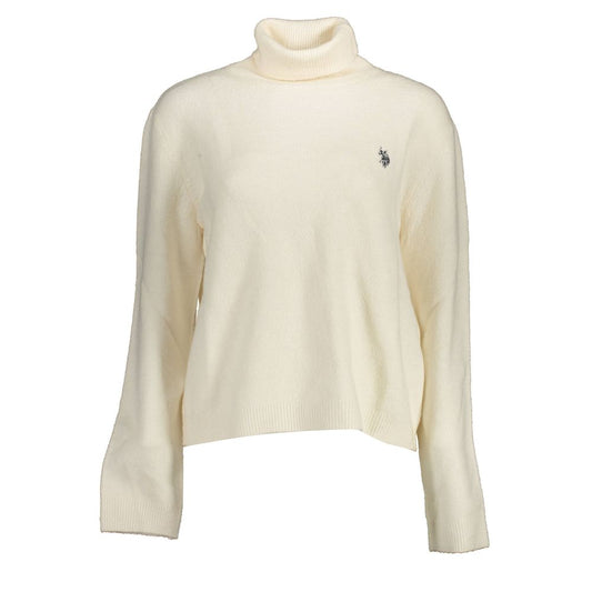 White Acrylic Women Sweater