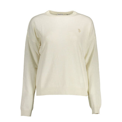 White Polyamide Women's Sweater