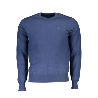 Blue Poliammide Men's Sweater