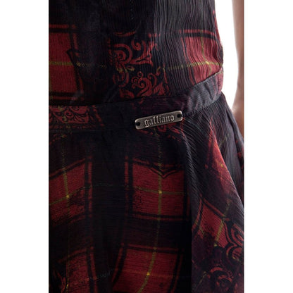Black Silk Women Skirt