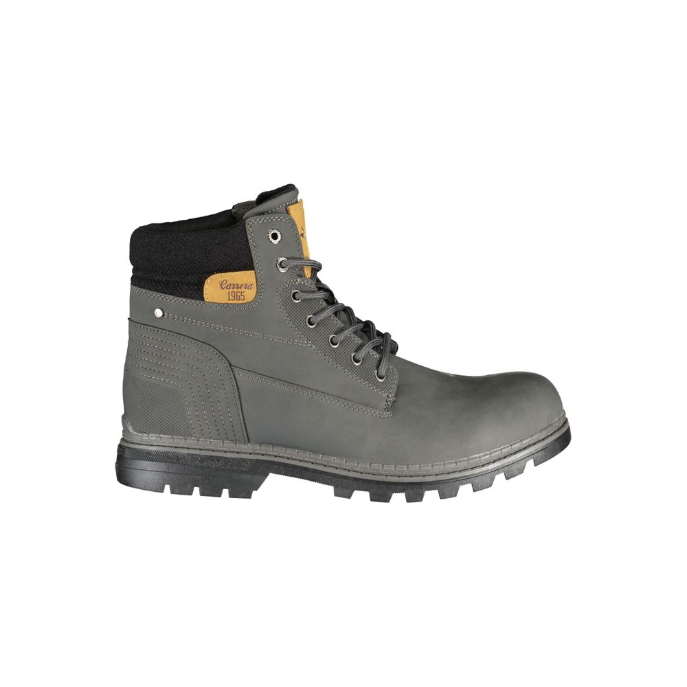 Grey Polyurethane Men's Boot