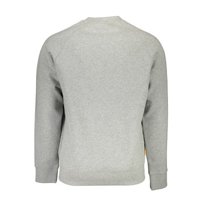 Grey Cotton Men Sweatshirt