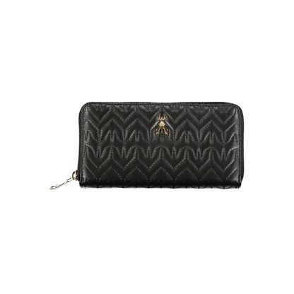Black Polyurethane Women Wallet