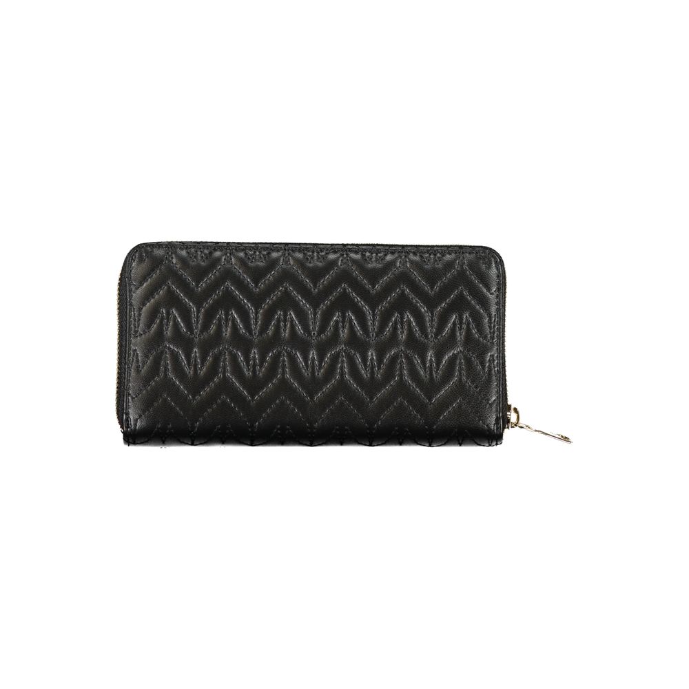 Black Polyurethane Women Wallet