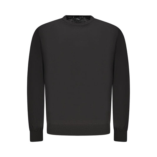 Black Wool Mens Sweater