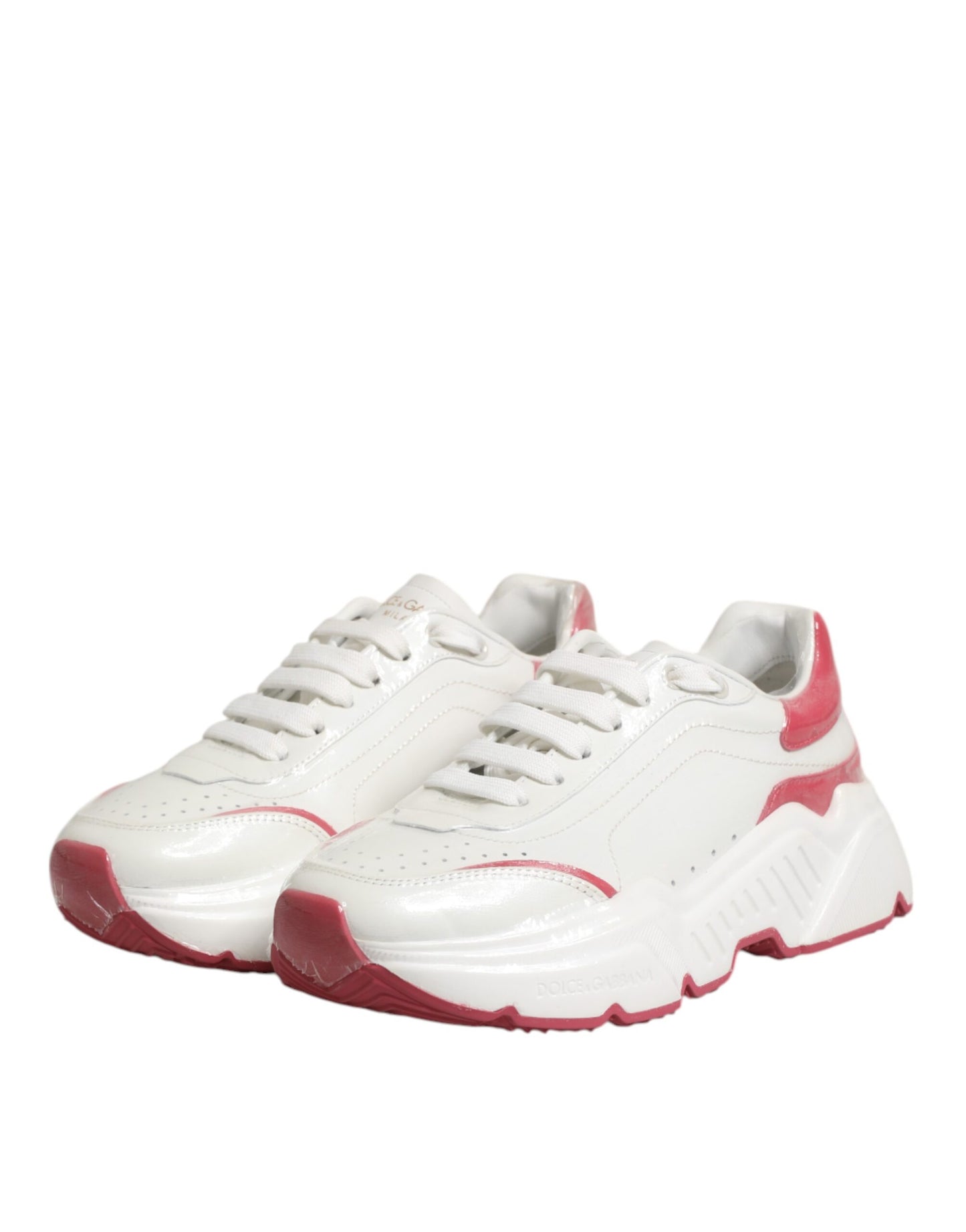 White Pink Daymaster Low Top Sneakers Shoes