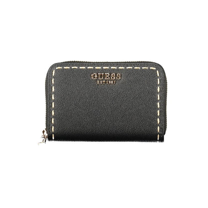 Nero Poliuretano Women Wallet
