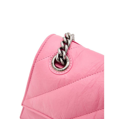 Pink Leather Shoulder Bag
