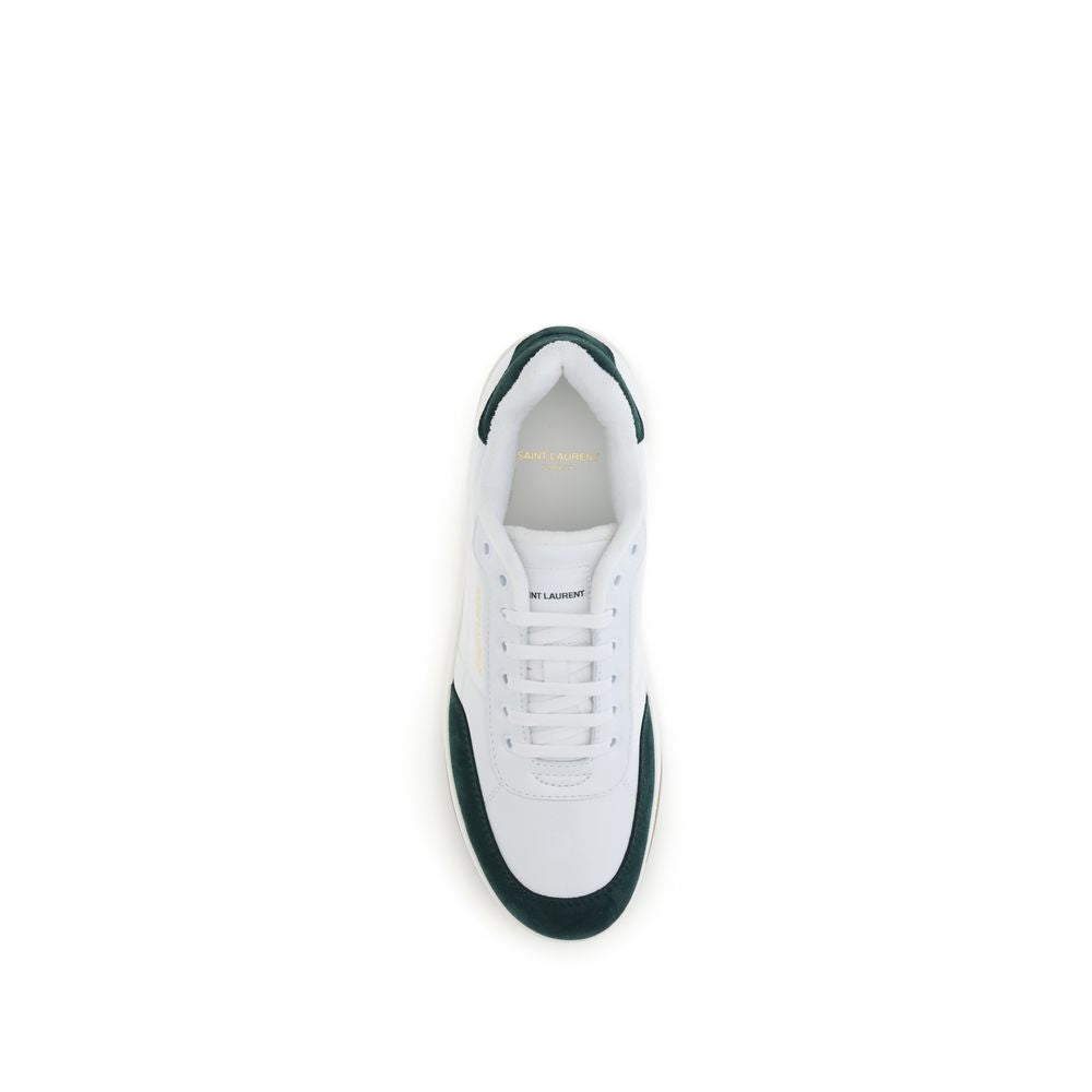 White Calf Leather Bos Taurus Low Top Sneakers