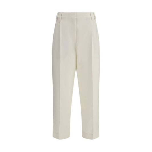 White Cotton Chino Pants
