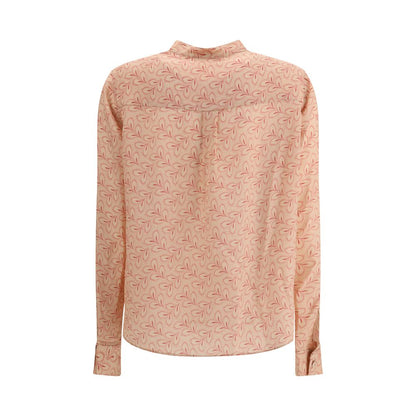Light Pink Silk Pattern Shirt