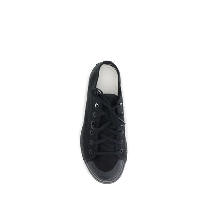 Black Fabric Athletic Sneakers