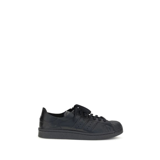 Black Calf Leather Bos Taurus Sneakers