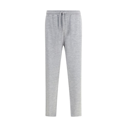 Gray Cashmere Casual Pants