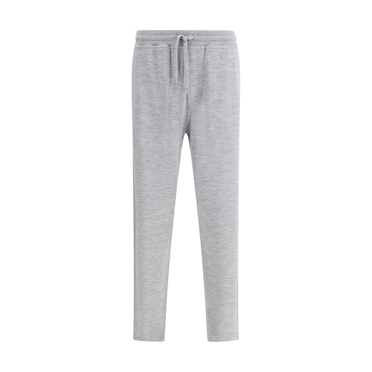 Gray Cashmere Casual Pants