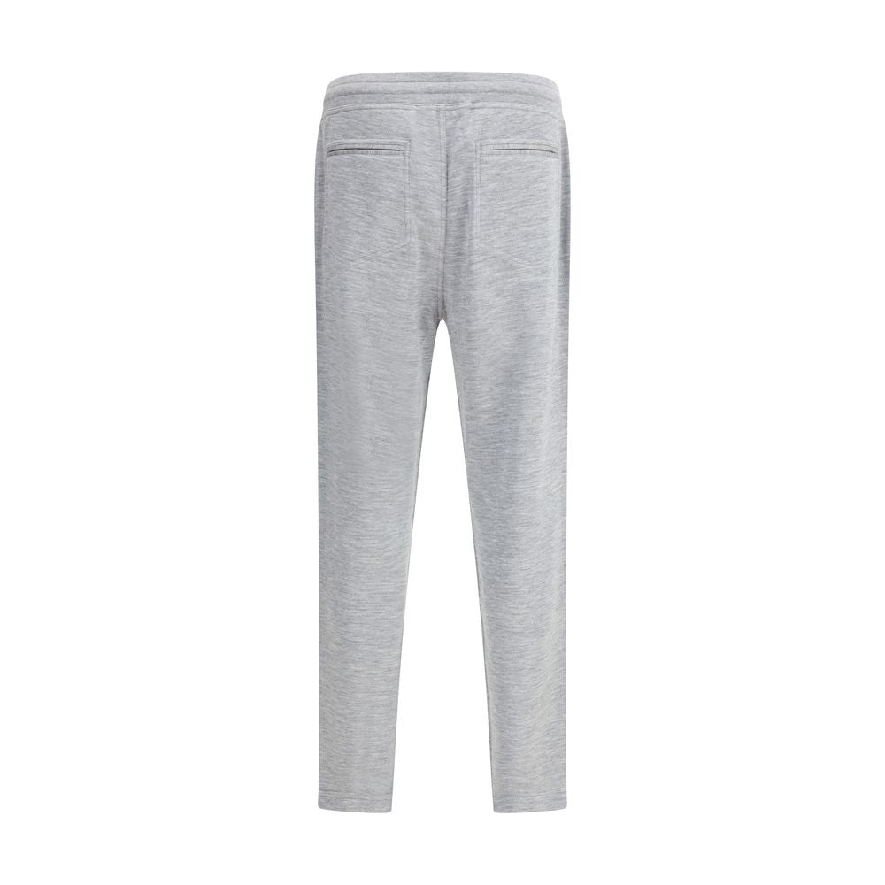 Gray Cashmere Casual Pants