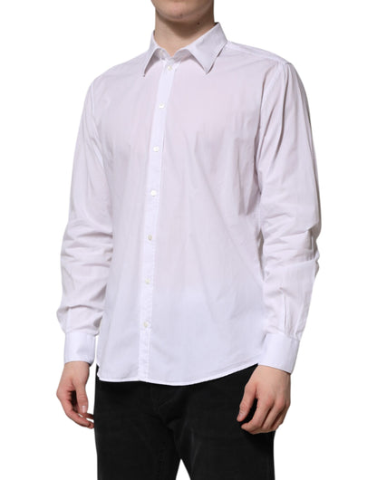 White Cotton STAFF Long Sleeves Forma Shirt
