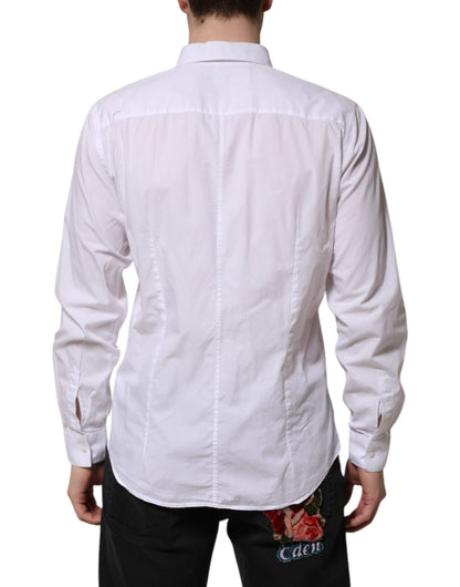 White Cotton STAFF Long Sleeves Forma Shirt