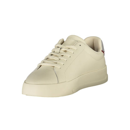Beige Polyurethane Men Sneaker