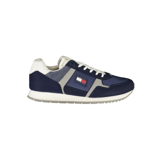 Blue Polyurethane Men's Sneaker
