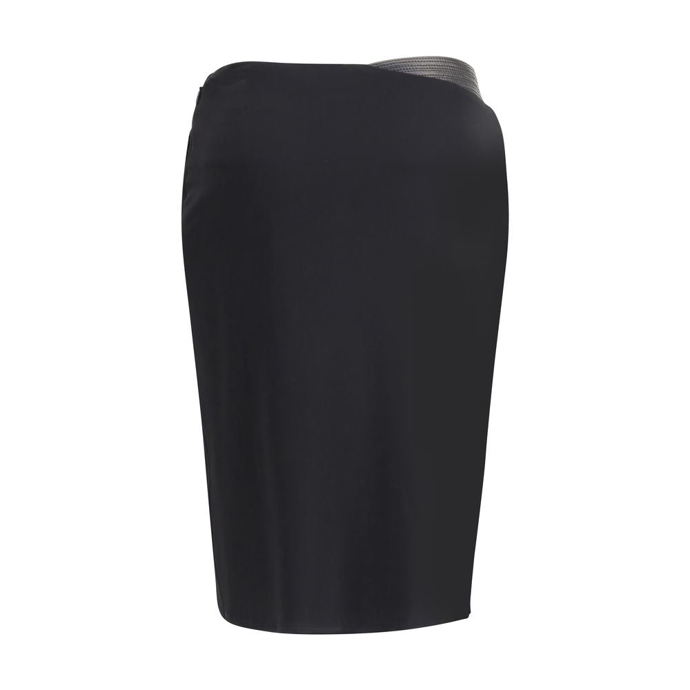 Black Viscose Skirt