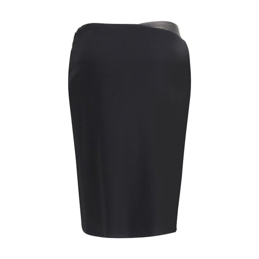 Black Viscose Skirt