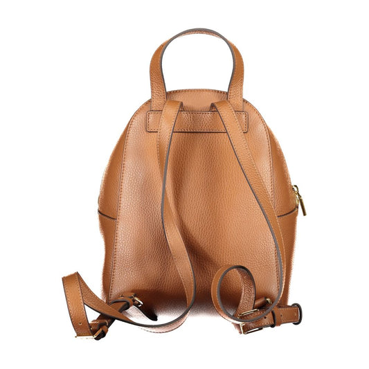 Marrone Leather Women Backpack