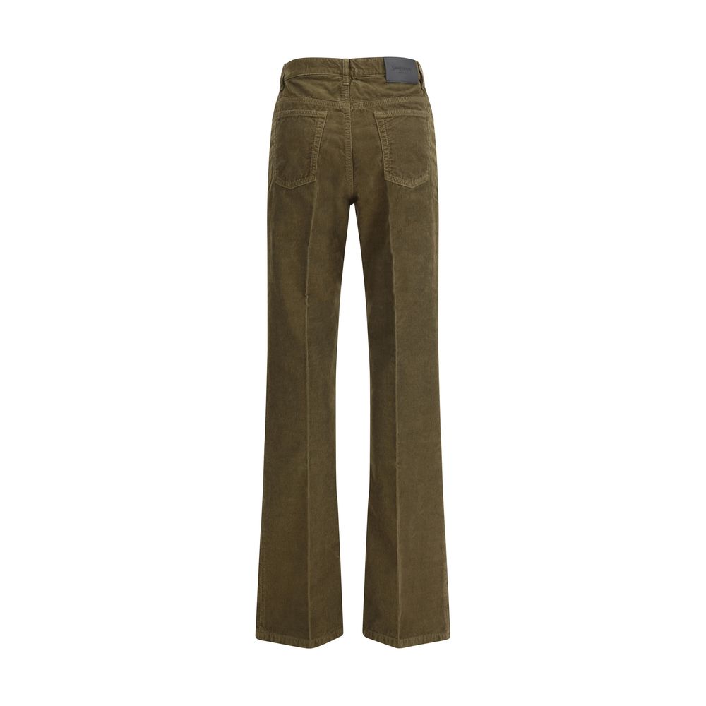 Bicolor Cotton Casual Pants