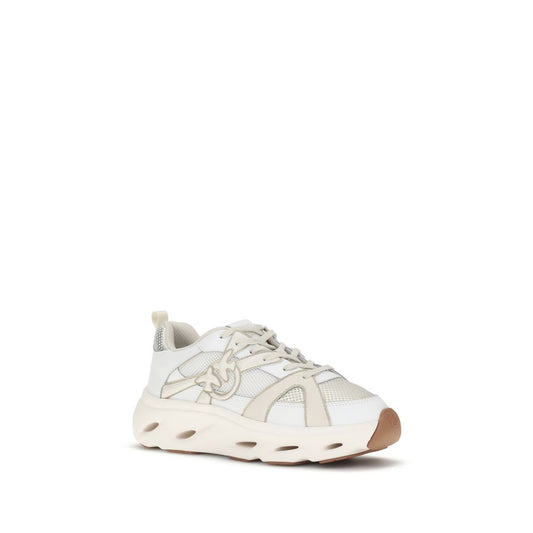 White Calf Leather Bos Taurus Chunky Sneakers