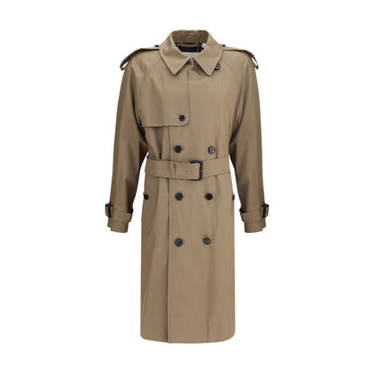 Beige Cotton Trench Coat