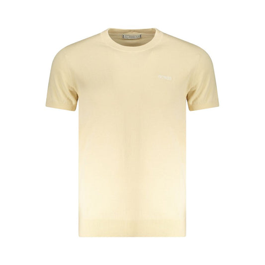 Beige Cotton Men's T-Shirt