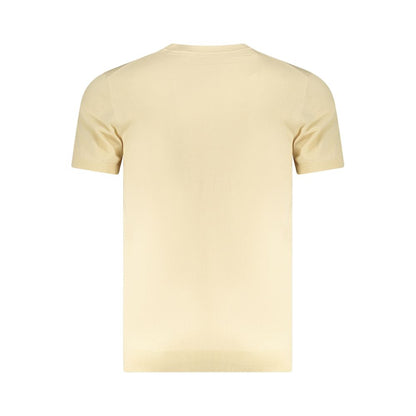 Beige Cotton Men's T-Shirt