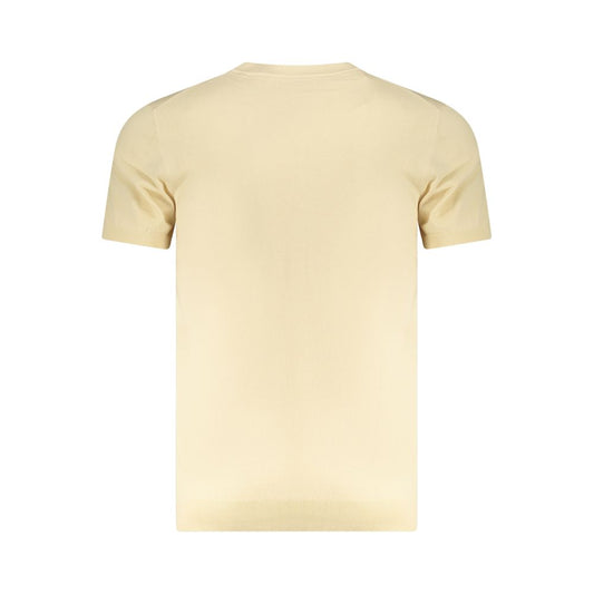 Beige Cotton Men's T-Shirt