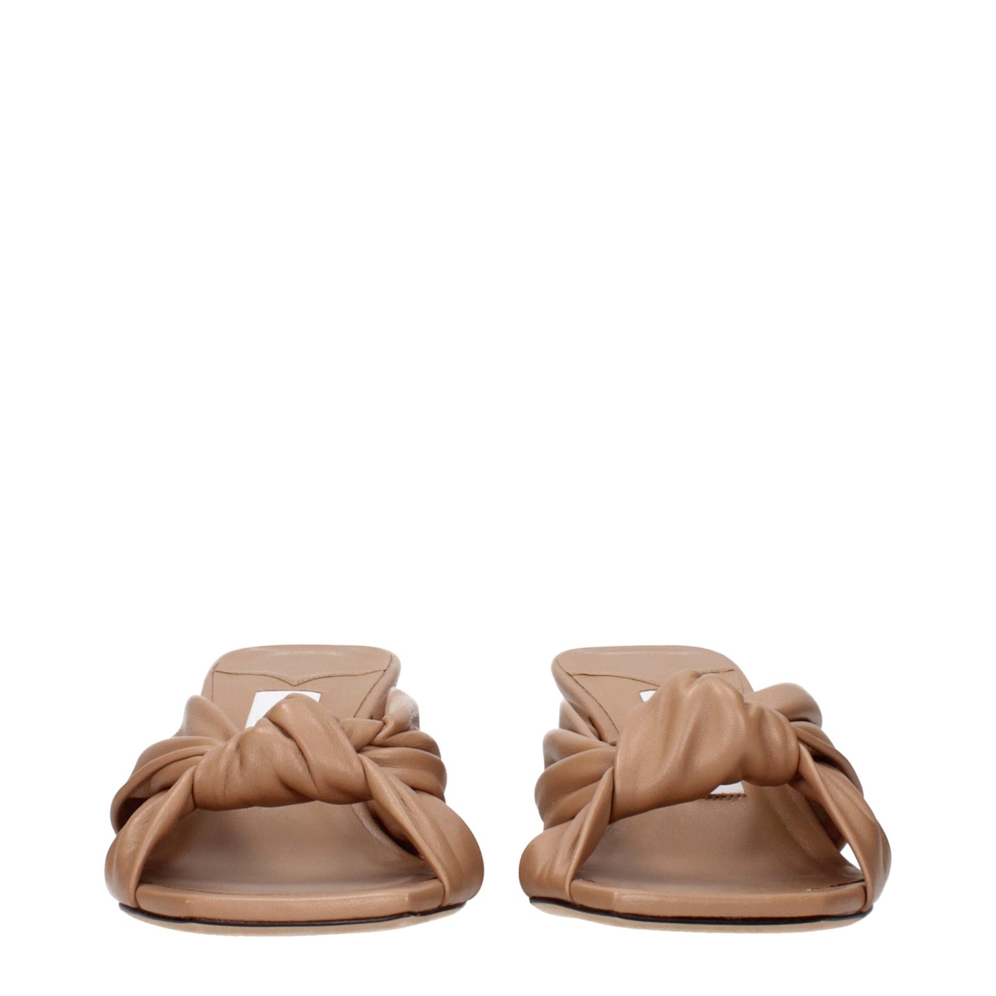 Beige Leather Sandals